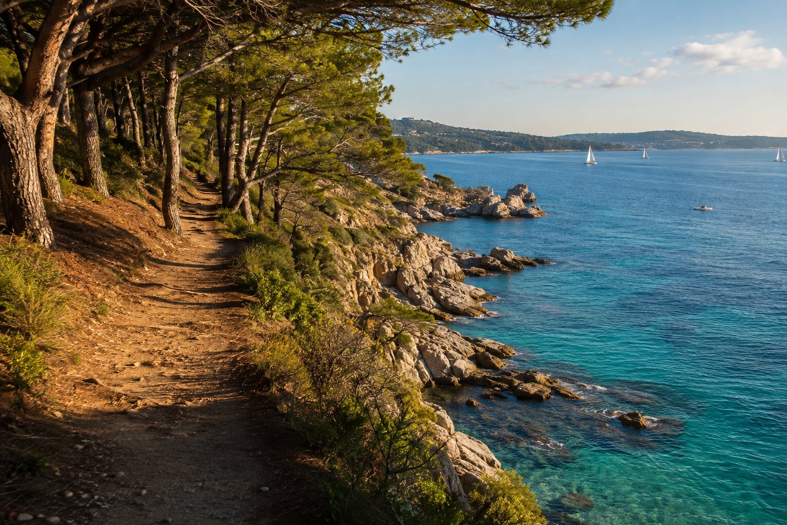 Le littoral de Ramatuelle dans le Var